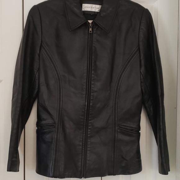 Jones New York Leather Jacket - Picture 1 of 2